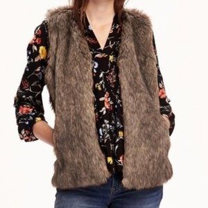 faux fur vest